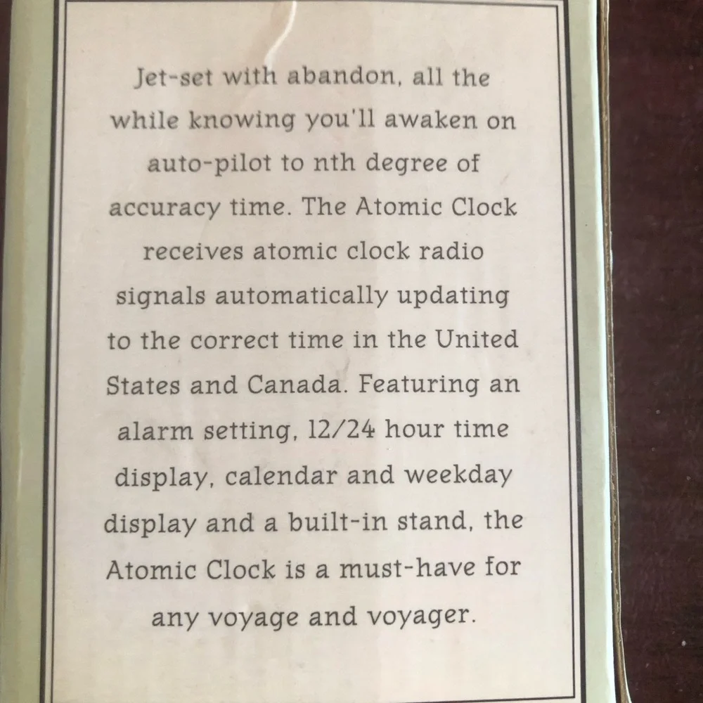 Restoration Hardware Vintage Atomic clock.